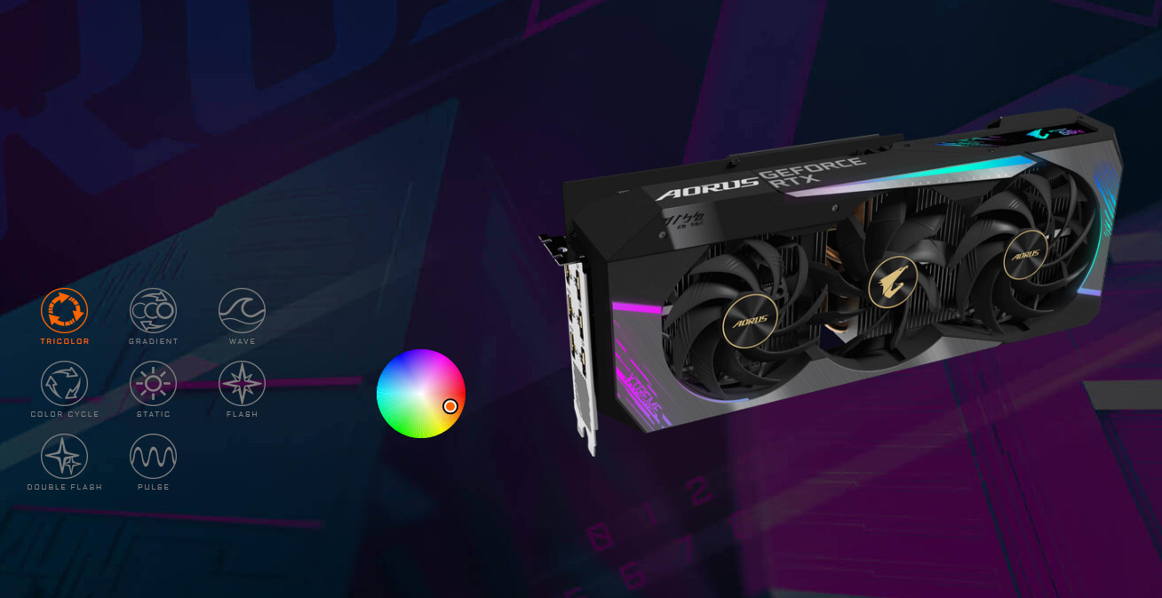 GIGABYTE AORUS GeForce RTX 3080 Ti Video Card GV-N308TAORUS GIGABYTE AORUS GeForce RTX 3080 Ti Video Card GV-N308TAORUS